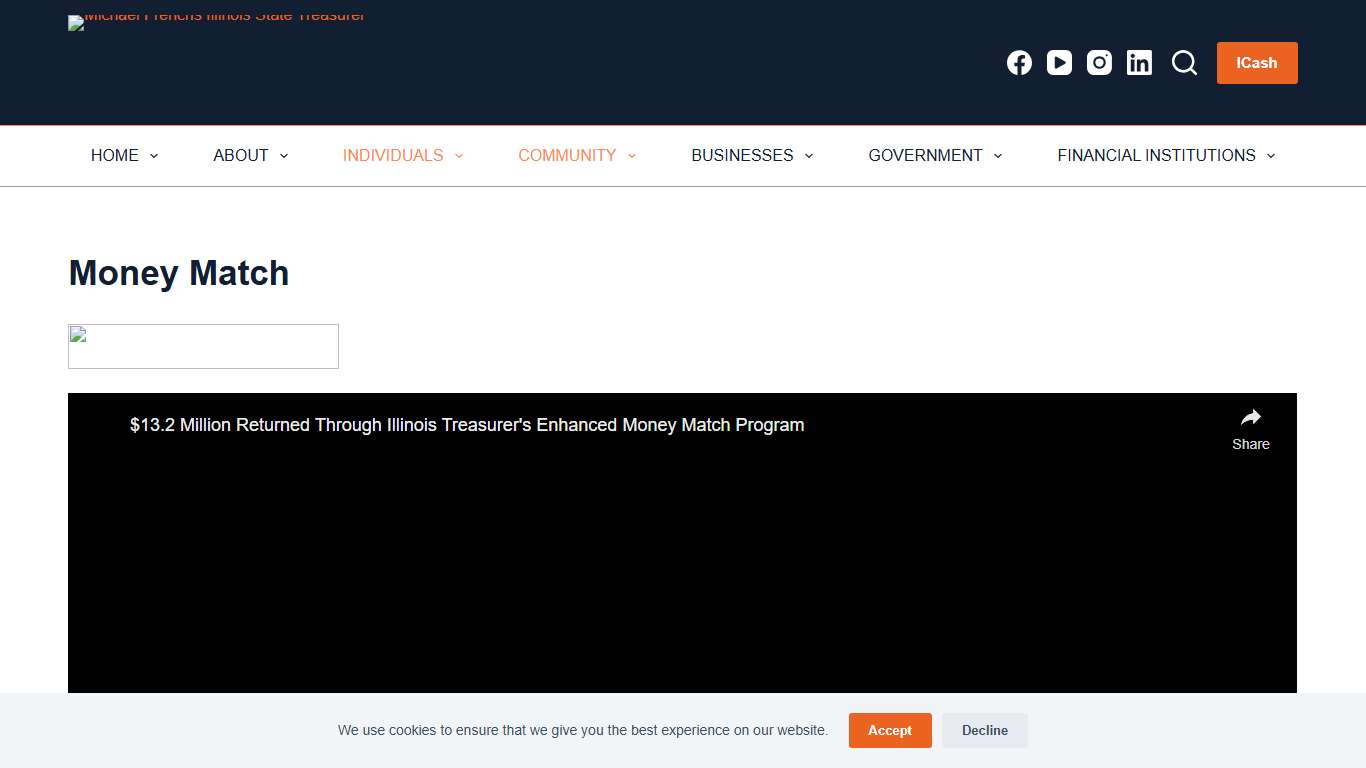 Money Match - Illinois State Treasurer