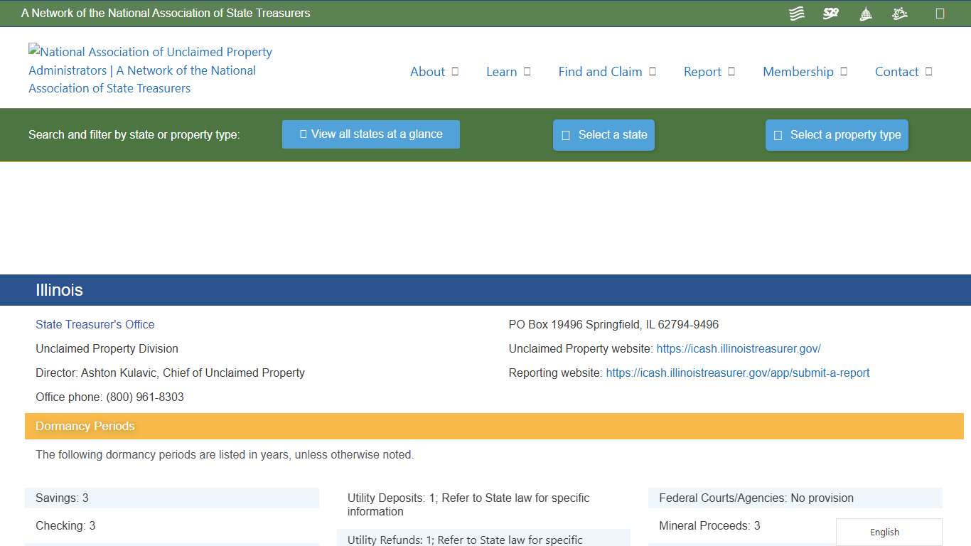 Illinois – National Association of Unclaimed Property Administrators (NAUPA)